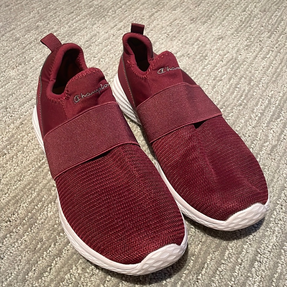 Size 10 Maroon Champion Sneakers